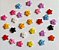 Micro Botão Estrela Estrelinha Colorido - 6 mm *Pacote com 50 botões cores aleatórias* - Imagem 1