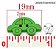 Botão de madeira Carrinho colorido - Pacote com 10 unidades de cores variadas - 19mm - Imagem 2