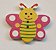 Botão de Madeira Borboleta infantil estampada - 30mm x 27mm - *embalagem com 10 unidades* - Imagem 3