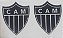Emblema Termocolante Atlético Mineiro - Tamanho 21 X 25 mm - (Venda por par) - Imagem 1