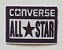Emblema Termocolante All Star (Converse) Preto - Tamanho 20X15 mm - (Venda por par) - Imagem 2
