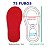 Sola, Solado perfurado -  Solinha perfurada - Tamanhos: 14, 15, 16, 17, 18, 19, e 20 - Cor: VERMELHO- Venda por par - Imagem 7