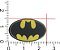 Emblema Termocolante - Brasão Batman  - 25 x 15 mm - *****Venda por par***** - Imagem 3