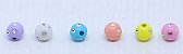 Bola com imitação de strass - 8mm -  Colorido tons pasteis - Embalagem com 30 gramas - Imagem 2