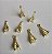 Pingente de metal dourado Torre Eiffel   - 19mm d altura - Embalagem com 3 unidades - Imagem 2