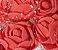 Buquê de Flor em EVA com tule-  Cores: Branco, Rosa, Rosê e vermelho - *maço com 12 rosinhas* - Imagem 9