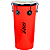 Rebolo Tantan Gope 11" 55cm Luminix Laranja Neon Cônico Alumínio - Imagem 4