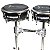 Congas Compactas New Groove 11.06 e 12.06 Par Preta com Rack Inox - Imagem 2