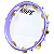 Pandeiro Gope Super Leve 12" Reels Lilás Cristal OUTLET - Imagem 4