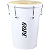 Rebolo Tantan Gope 12" 45cm Branco Cônico Alumínio OUTLET - Imagem 1