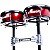 Congas Compactas NewGroove 11.06 e 12.06 Par Cereja com Rack Preto Carbono - Imagem 3