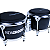 Bongo NewGroove 7.5" e 8.5" Cadilac Preto Empachada - Imagem 1