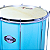 Surdo Contemporânea 18"55cm Verde Água Glitter Cromado Alumínio c/ Tripé - Imagem 4