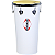Rebolo Tantan Contemporânea 12" 60cm Branco Cônico Alumínio - Imagem 2