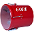 Repique De Mão Gope 10" 30cm Vermelho Pele Cristal OUTLET - Imagem 4