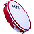 Pandeiro Gope 8" Iniciante Vermelho Pele Nylon OUTLET - Imagem 3