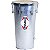 Rebolo Tantan Contemporânea 10"50cm Cônico Aluminio OUTLET - Imagem 2