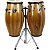 Congas Gope 11" e 11"3/4 Madeira Pele Sintética 80cm c/ Suporte OUTLET - Imagem 1