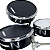 Trio Surdo Bolachão NewGroove com 2 Bacurinhas 8" 10" Rack Inox - Imagem 2