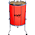 Surdo Gope 18" 60cm Luminix NEON Laranja c/ Tripé OUTLET - Imagem 3