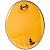 Pele Contemporânea 14" Cara de Cobra Timbal Transparente Laranja - Imagem 3