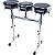 Congas Compactas NewGroove 11.06, 11.75 e 12.06 Trio Preta Rack Inox - Imagem 3