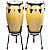 Congas Willians 11" e 11.75" Par Bachata Natural Wood c/ Suporte - Imagem 5