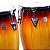 Congas Willians 11" e 11.75" Par Bachata Sunburst Wood c/ Suporte - Imagem 4