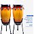 Congas Willians 11" e 11.75" Par Bachata Sunburst Wood c/ Suporte - Imagem 9