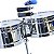 Timbales Williams Steel 14" e 15" Cromado c/ 3 Cowbell Suporte - Imagem 4
