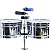 Timbales Williams Steel 14" e 15" Cromado c/ 3 Cowbell Suporte - Imagem 7