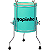 Surdo Gopinho 10" 30cm Aluminio Infantil Reels Verde OUTLET - Imagem 2