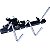 Mini Rack Torelli 3 Hastes Preto TA 453 Clamp Suporte - Imagem 1
