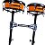 Congas Compactas NewGroove 11.06 e 12.06 Par Laranja com Rack Preto - Imagem 9