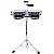 Timbales D-One 13" e 14" Aço Inox c/ Cowbell, Block e Suporte - Imagem 6