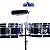 Timbales D-One 13" e 14" Aço Inox c/ Cowbell, Block e Suporte - Imagem 7