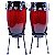 Conga Par D-One Columbia 11¾ e 12½ Red Black Burst c/Estante OUTLET - Imagem 6
