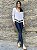 BLUSA MOLETOM MELISSA bordado a mão    (Cores: preto / branco) - Imagem 10