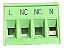 Conector Encaixe Fêmea- 5,08 Mm 90g 4 Vias Phoenix -Verde-claro - Imagem 1
