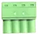 Conector Encaixe Fêmea- 5,08 Mm 90g 4 Vias Phoenix -Verde-claro - Imagem 2