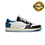 TÊNIS TRAVIS SCOTT x AIR JORDAN 1 LOW BLACK PHANTOM - AZUL - PREMIUM - Imagem 1