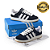 TÊNIS ADIDAS CAMPUS - PRETO E BRANCO - PREMIUM - Imagem 4