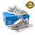 TÊNIS ADIDAS CAMPUS - CINZA E BRANCO - PREMIUM - Imagem 5