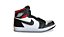BOTA NIKE AIR JORDAN 1 PRETA BRANCA VERMELHA - Imagem 1