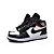BOTA NIKE AIR JORDAN 1 PRETA BRANCA VERMELHA - Imagem 2