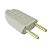 Plugue tomada 2P 2 pinos 10a 180º macho manutenção filtro kit com 5 - Imagem 4