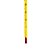 Termômetro amarelo de vidro com ventosa 0 a 50 ºC aquário 14,5cm - Imagem 2