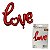 Kit Decoração Love 3 Peças Com 2 Balões + Cortina Coração - Imagem 3