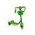 Patinete Infantil Mini Com Cestinha Verde Com Freio Luz Som - Imagem 1