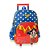 Mochila Escolar Mulher Maravilha de Rodinhas - Imagem 1